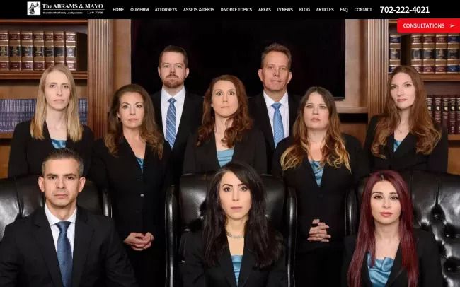 Screenshot of the The Abrams Law Firm LLC Website